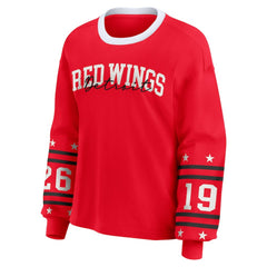 Detroit Red Wings WEAR by Erin Andrews Women's Long-Sleeve Sport T-Shirt Red