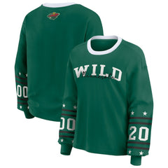 Minnesota Wild WEAR by Erin Andrews Women's Long-Sleeve Sport T-Shirt Green