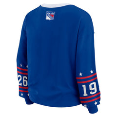 New York Rangers WEAR by Erin Andrews Women's Long-Sleeve Sport T-Shirt Blue