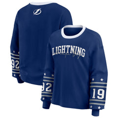 Tampa Bay Lightning WEAR by Erin Andrews Women's Long-Sleeve Sport T-Shirt Blue