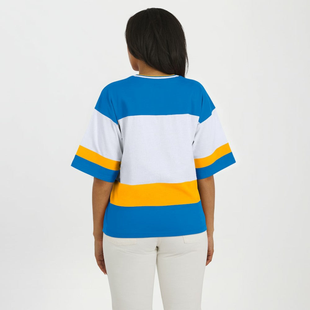 St. Louis Blues WEAR by Erin Andrews Women's Jersey Style Tee Blue/White