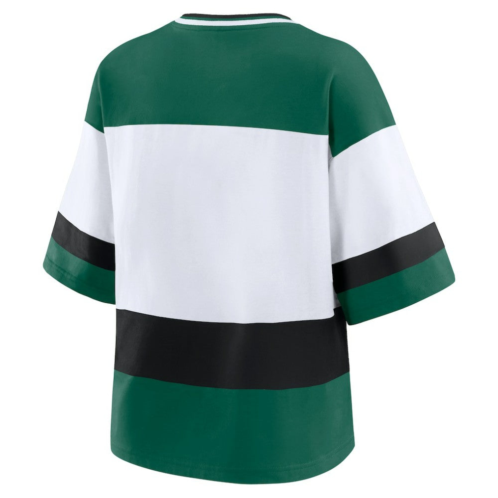 Minnesota Wild WEAR by Erin Andrews Women's Jersey Style Tee Green/White