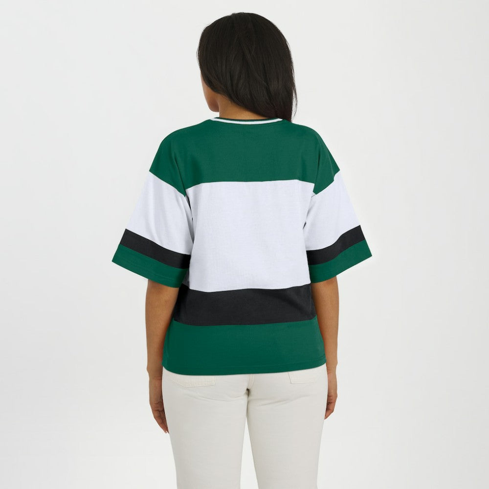 Minnesota Wild WEAR by Erin Andrews Women's Jersey Style Tee Green/White
