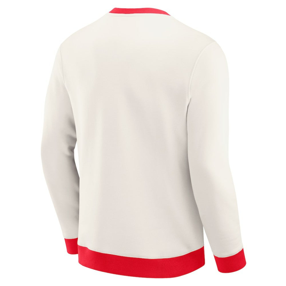 New Jersey Devils Darius Rucker Collection by Fanatics Colorblock Pullover Sweatshirt Cream