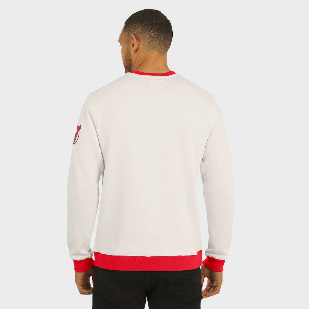 New Jersey Devils Darius Rucker Collection by Fanatics Colorblock Pullover Sweatshirt Cream