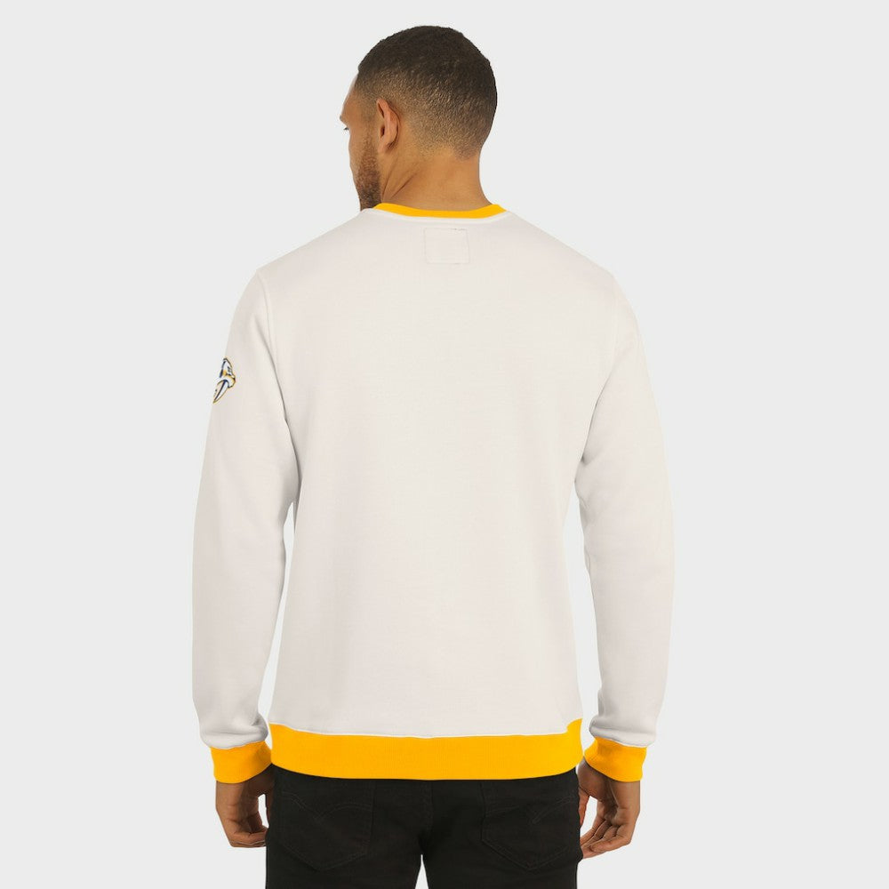 Nashville Predators Darius Rucker Collection by Fanatics Colorblock Pullover Sweatshirt Cream