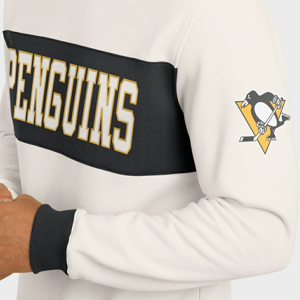 Pittsburgh Penguins Darius Rucker Collection by Fanatics Colorblock Pullover Sweatshirt Cream