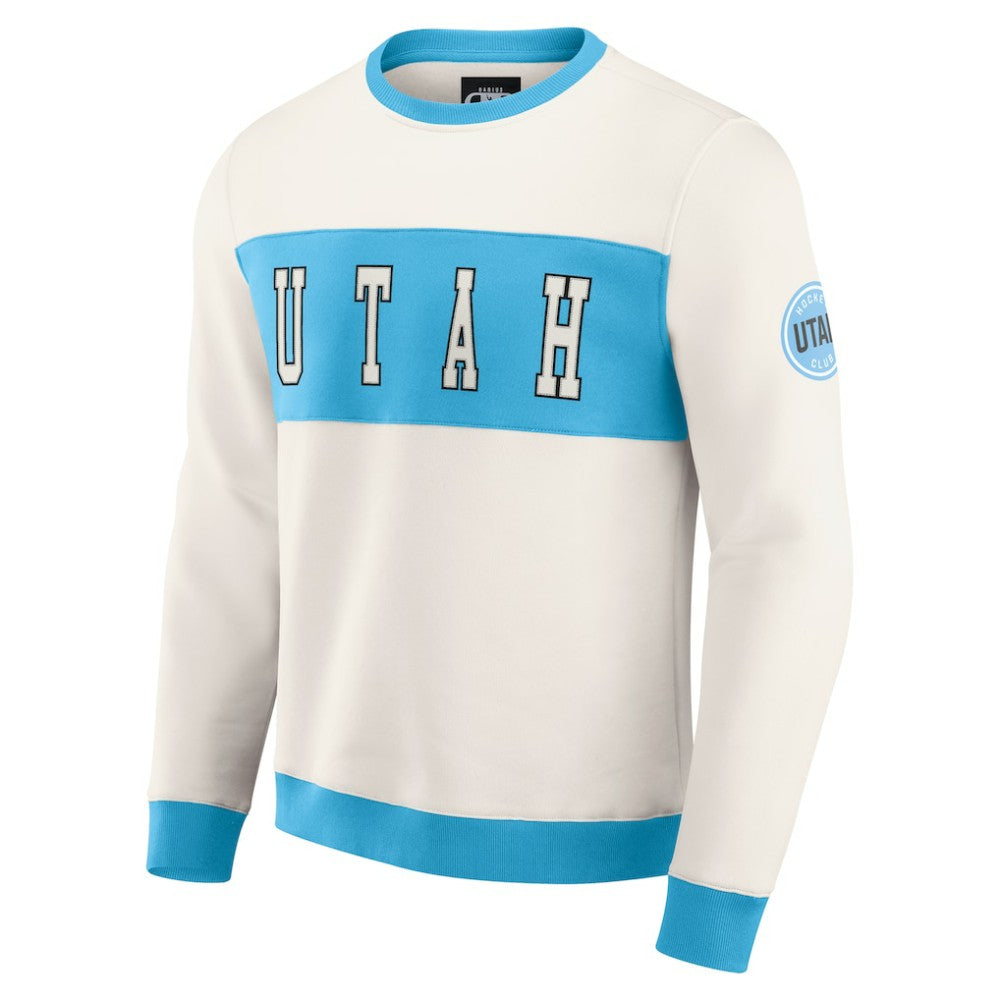 Utah Hockey Club Darius Rucker Collection by Fanatics Colorblock Pullover Sweatshirt Cream