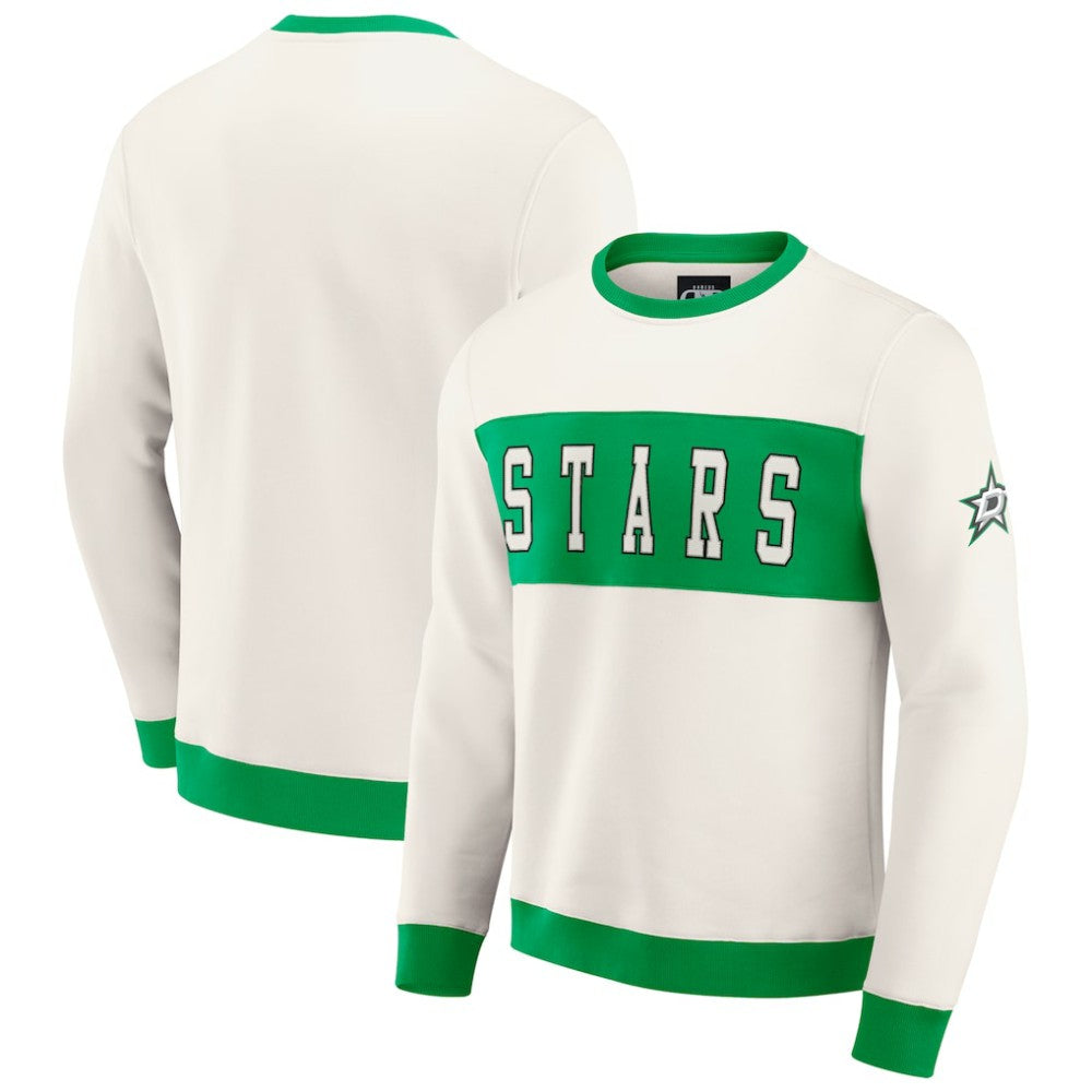 Dallas Stars Darius Rucker Collection by Fanatics Colorblock Pullover Sweatshirt Cream