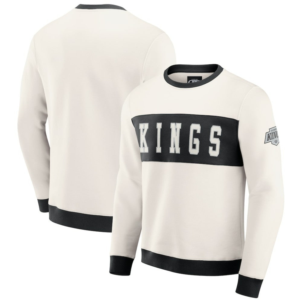 Los Angeles Kings Darius Rucker Collection by Fanatics Colorblock Pullover Sweatshirt Cream