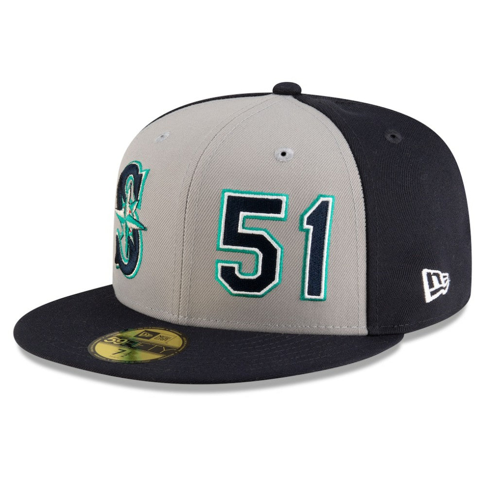 Ichiro Suzuki Seattle Mariners 2025 Baseball Hall of Fame 59FIFTY Fitted Hat - Navy/Gray | New Era