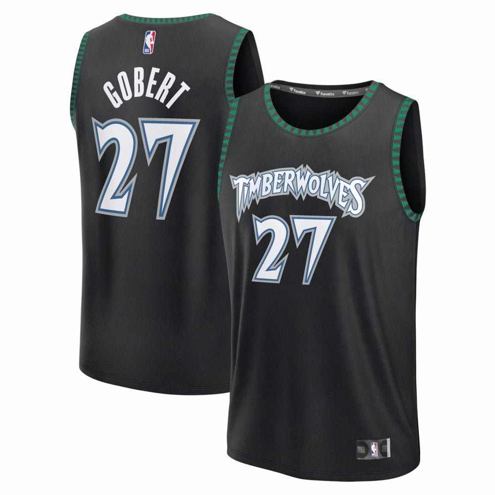 Rudy Gobert Minnesota Timberwolves Fastbreak Jersey - Classic Edition - Black | Fanatics shop