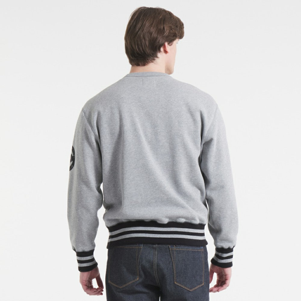 Montreal Canadiens Todd Snyder by Fanatics Relaxed Canadian Fleece Crew Athletic Heather Gray