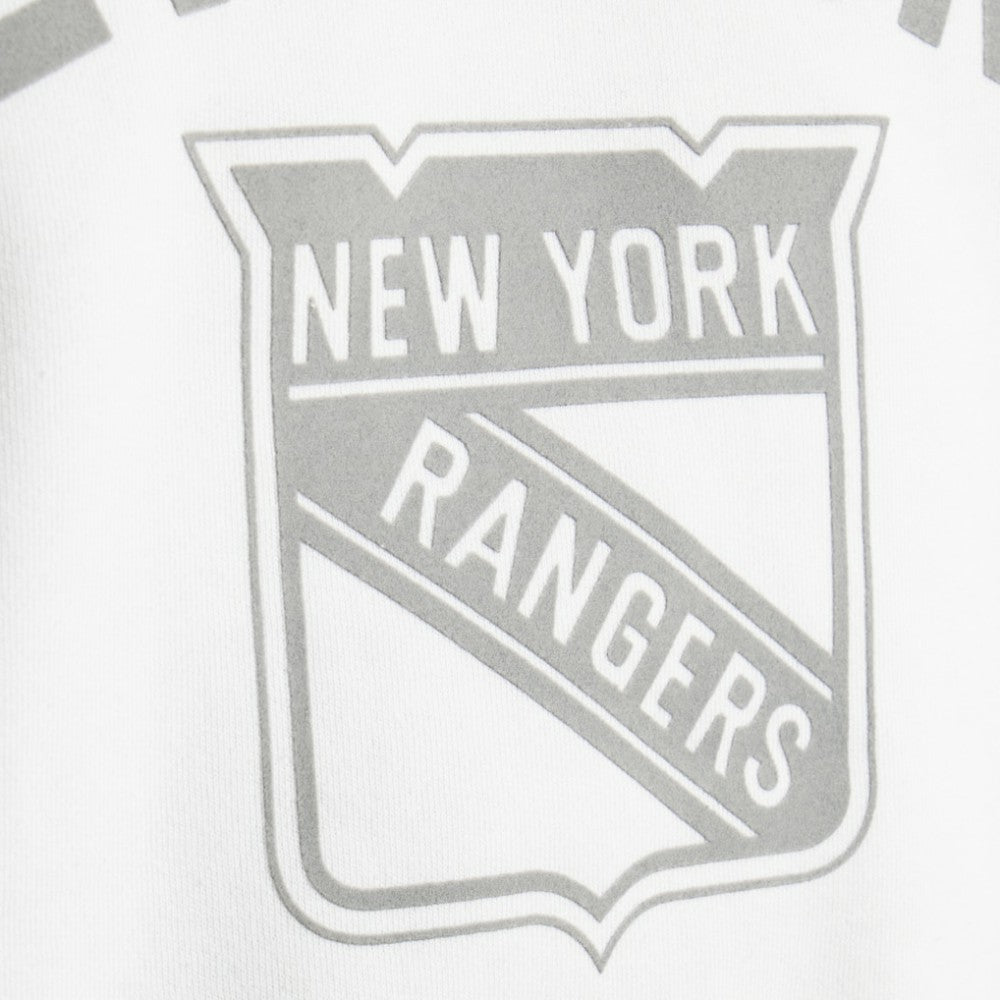 New York Rangers Todd Snyder by Fanatics Relaxed Canadian Fleece Crew White