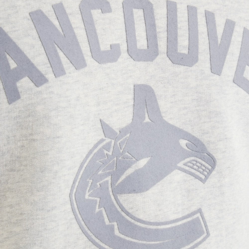 Vancouver Canucks Todd Snyder by Fanatics Relaxed Canadian Fleece Crew Heather Gray