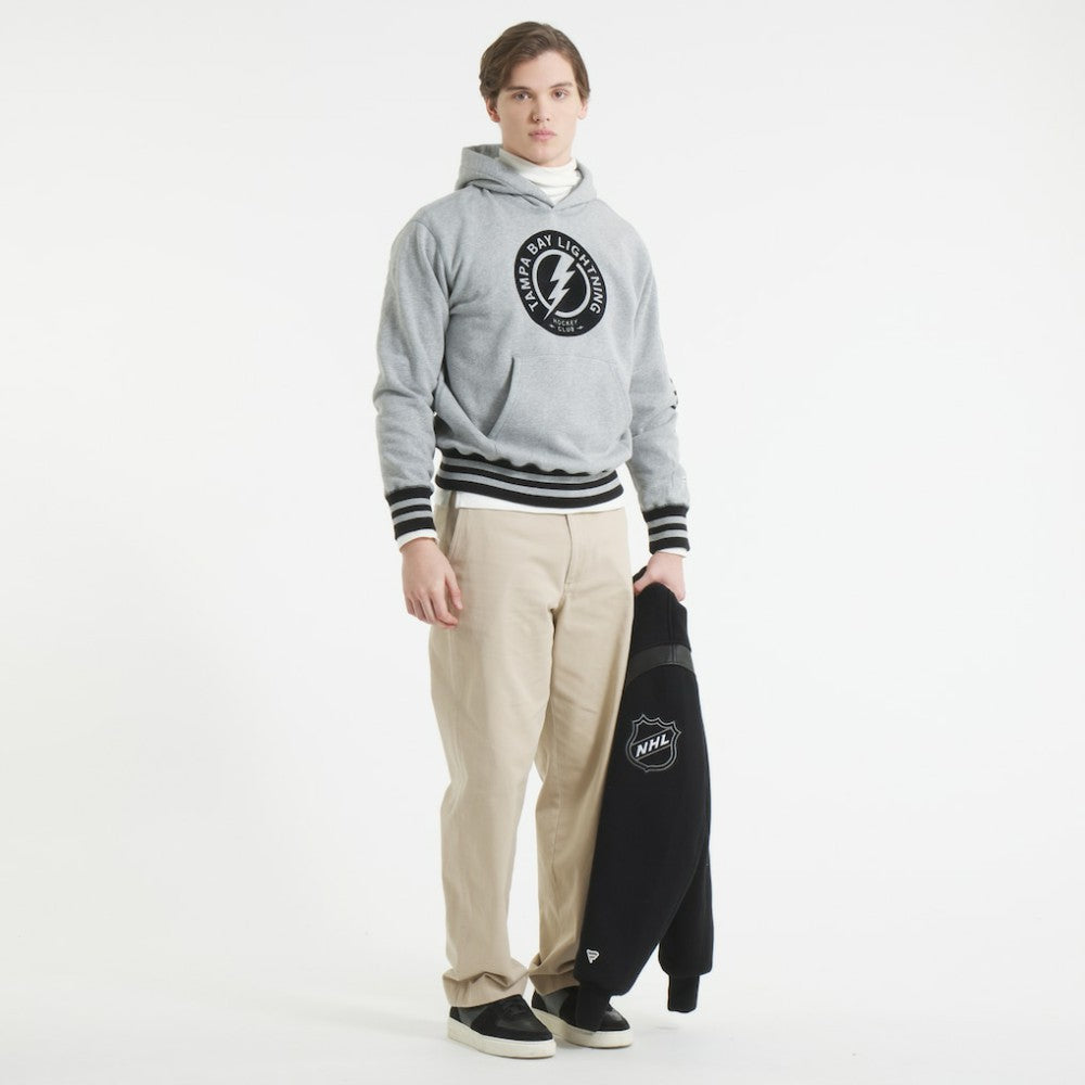Tampa Bay Lightning Todd Snyder by Fanatics Relaxed Canadian Fleece Hoodie Athletic Heather Gray