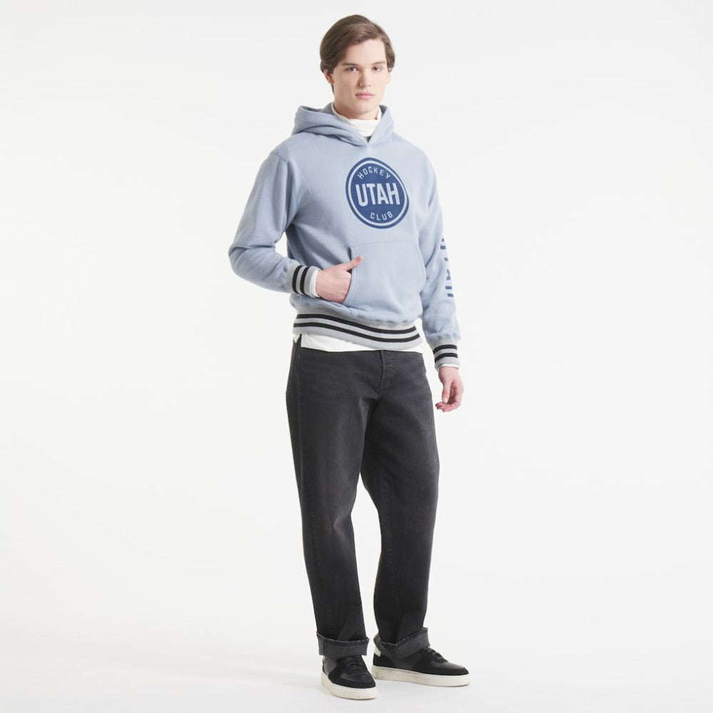 Utah Mammoth Todd Snyder by Fanatics Relaxed Canadian Fleece Hoodie Gray