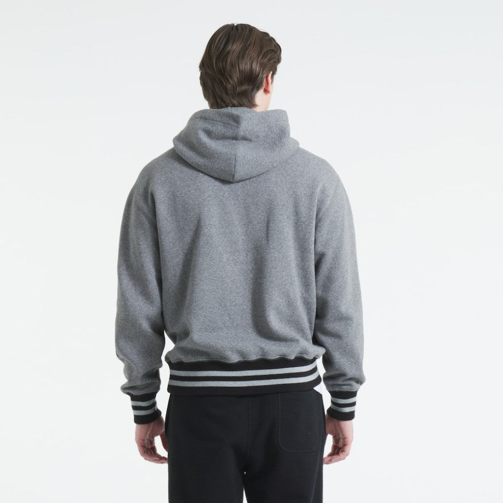 New York Rangers Todd Snyder by Fanatics Relaxed Canadian Fleece Hoodie Dark Heather Gray