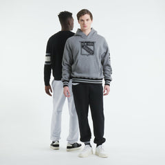 New York Rangers Todd Snyder by Fanatics Relaxed Canadian Fleece Hoodie Dark Heather Gray