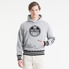 Edmonton Oilers Todd Snyder by Fanatics Relaxed Canadian Fleece Hoodie Athletic Heather Gray