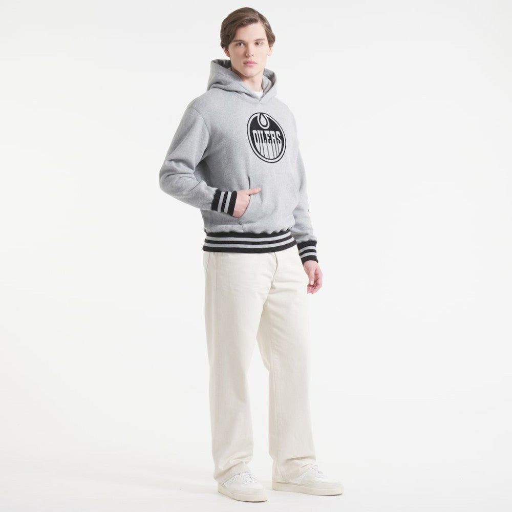 Edmonton Oilers Todd Snyder by Fanatics Relaxed Canadian Fleece Hoodie Athletic Heather Gray