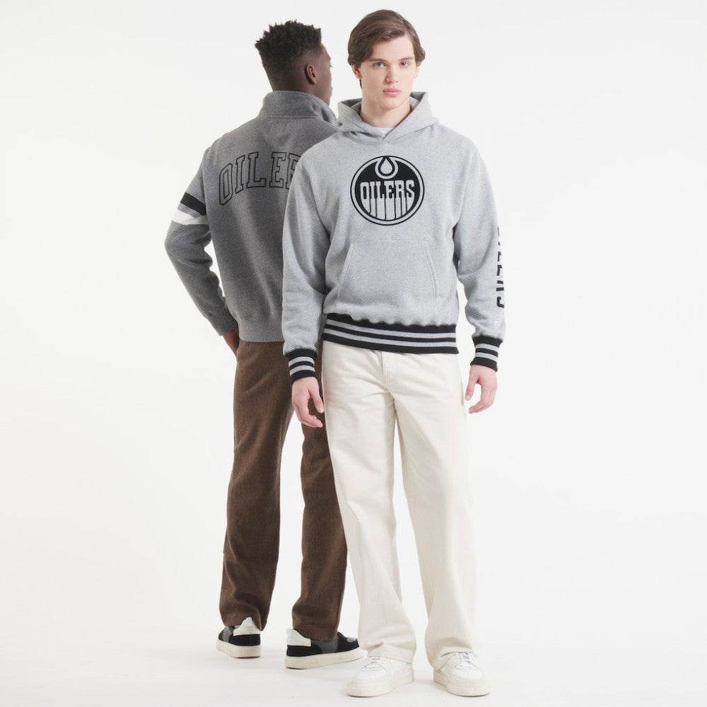 Edmonton Oilers Todd Snyder by Fanatics Relaxed Canadian Fleece Hoodie Athletic Heather Gray
