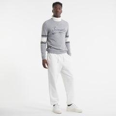Toronto Maple Leafs Todd Snyder by Fanatics Cashmere Crew Sweater Athletic Heather Gray