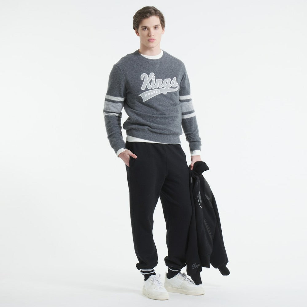 Los Angeles Kings Todd Snyder by Fanatics Cashmere Crew Sweater Heather Gray