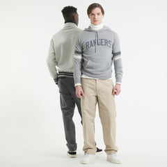 New York Rangers Todd Snyder by Fanatics Cashmere Hooded Sweater Athletic Heather Gray