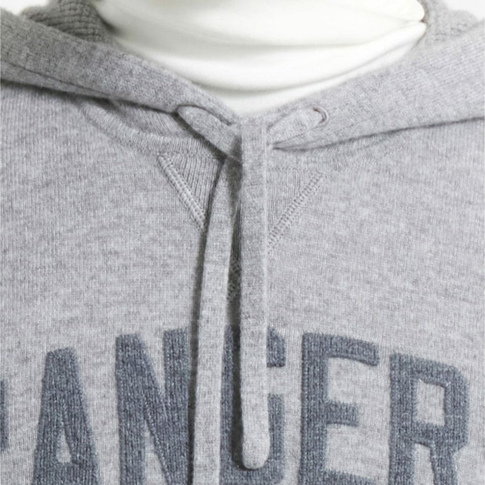 New York Rangers Todd Snyder by Fanatics Cashmere Hooded Sweater Athletic Heather Gray
