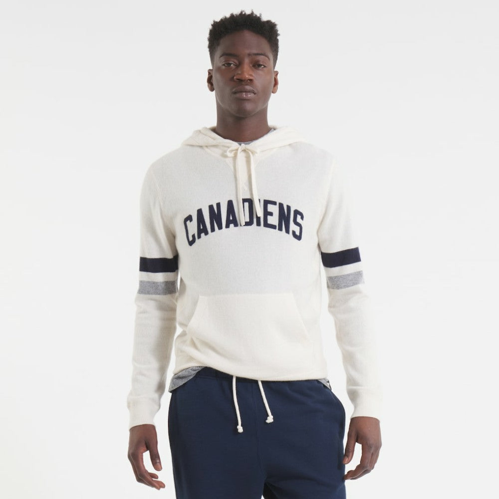 Montreal Canadiens Todd Snyder by Fanatics Cashmere Hooded Sweater Oatmeal