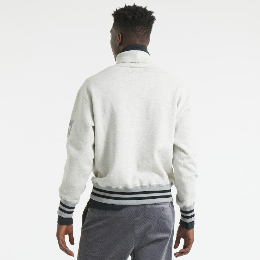 New York Rangers Todd Snyder by Fanatics Relaxed Canadian Fleece Turtleneck Heather Gray