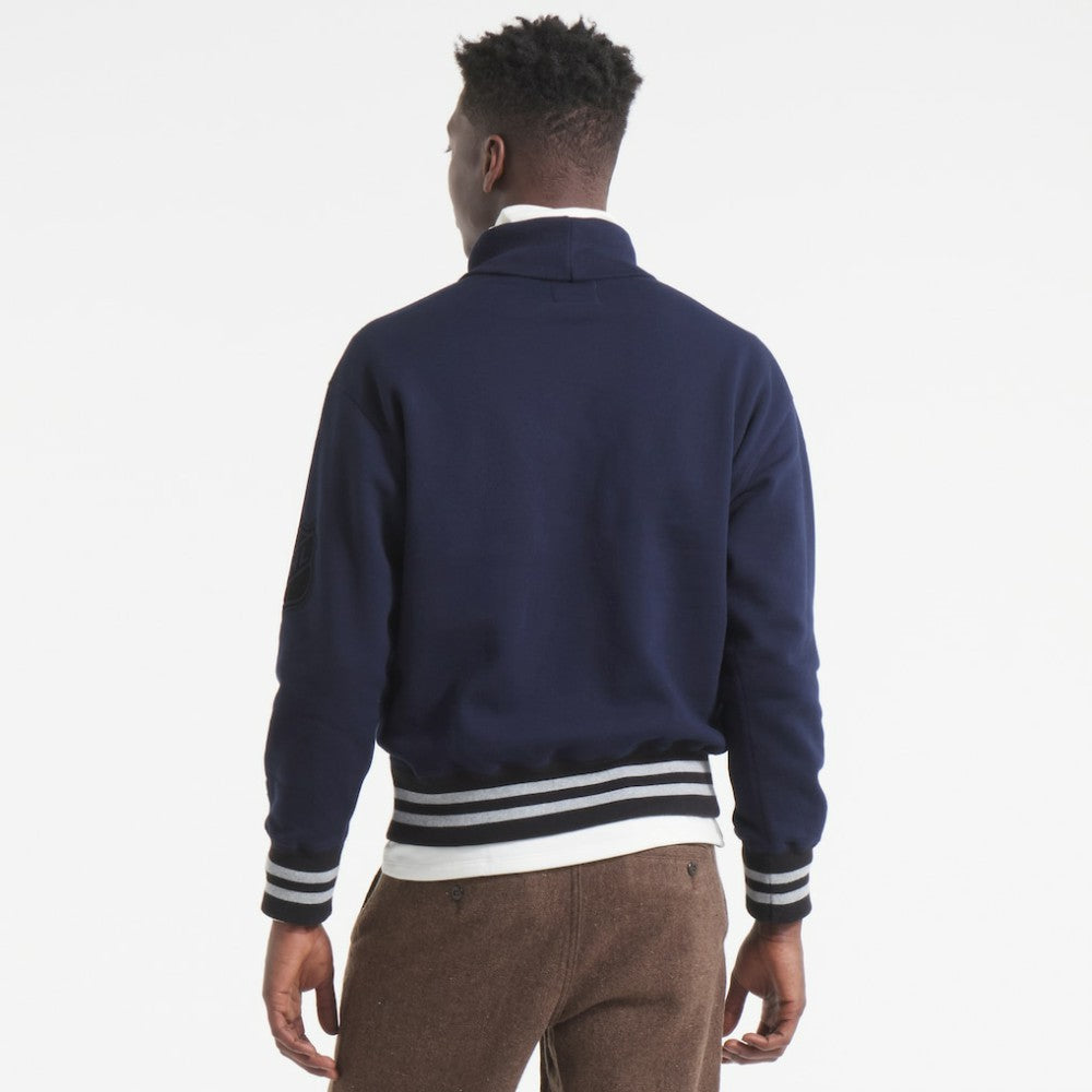 Edmonton Oilers Todd Snyder by Fanatics Relaxed Canadian Fleece Turtleneck Navy