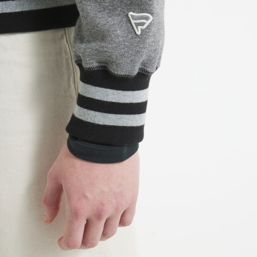 Chicago Blackhawks Todd Snyder by Fanatics Relaxed Canadian Fleece Turtleneck Dark Heather Gray
