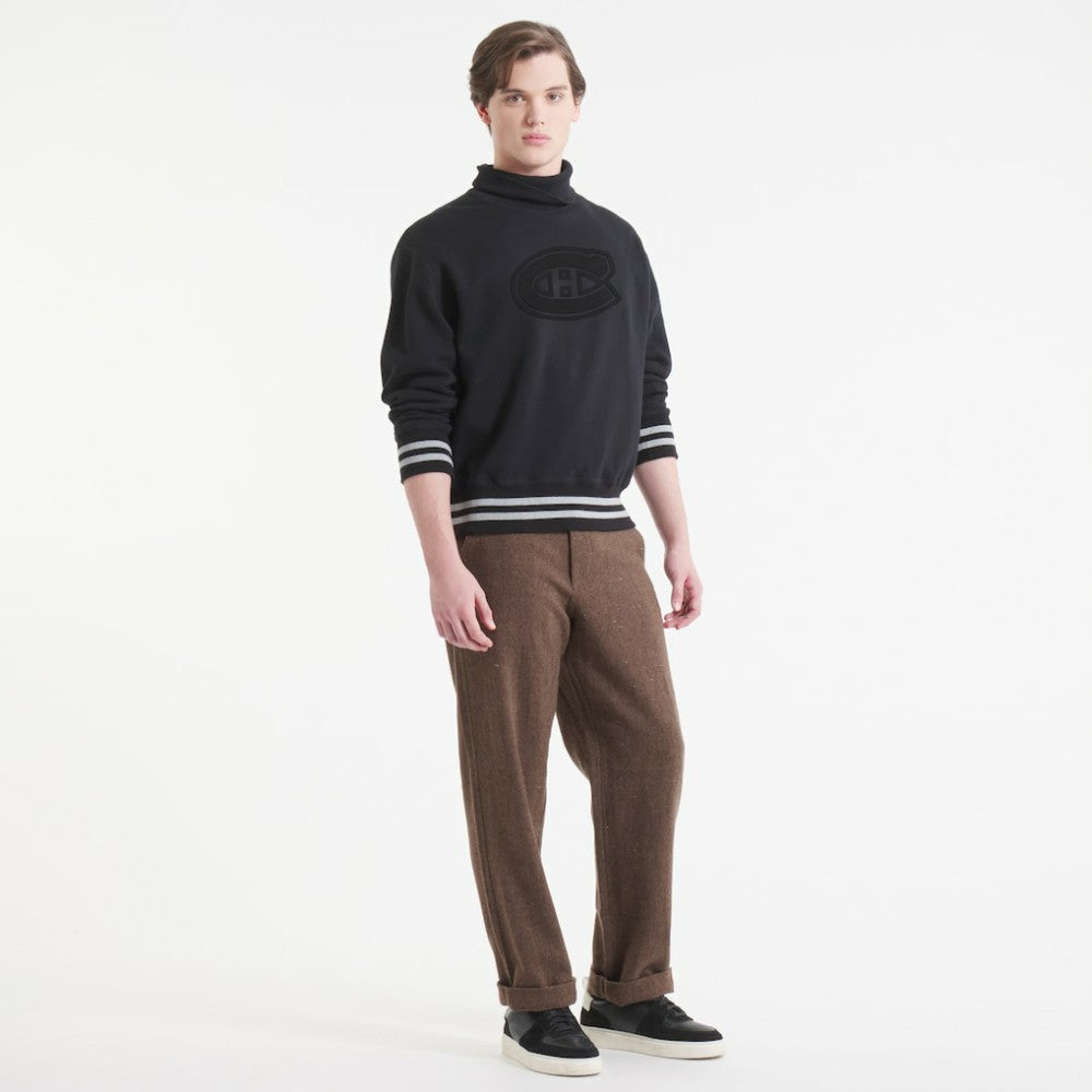 Montreal Canadiens Todd Snyder by Fanatics Relaxed Canadian Fleece Turtleneck Black