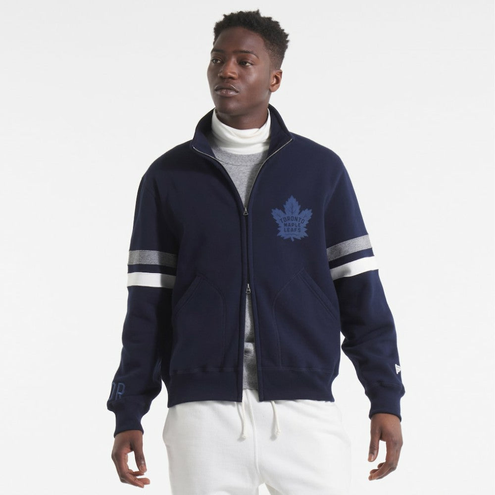 Toronto Maple Leafs Todd Snyder by Fanatics Full-Zip Fleece Navy