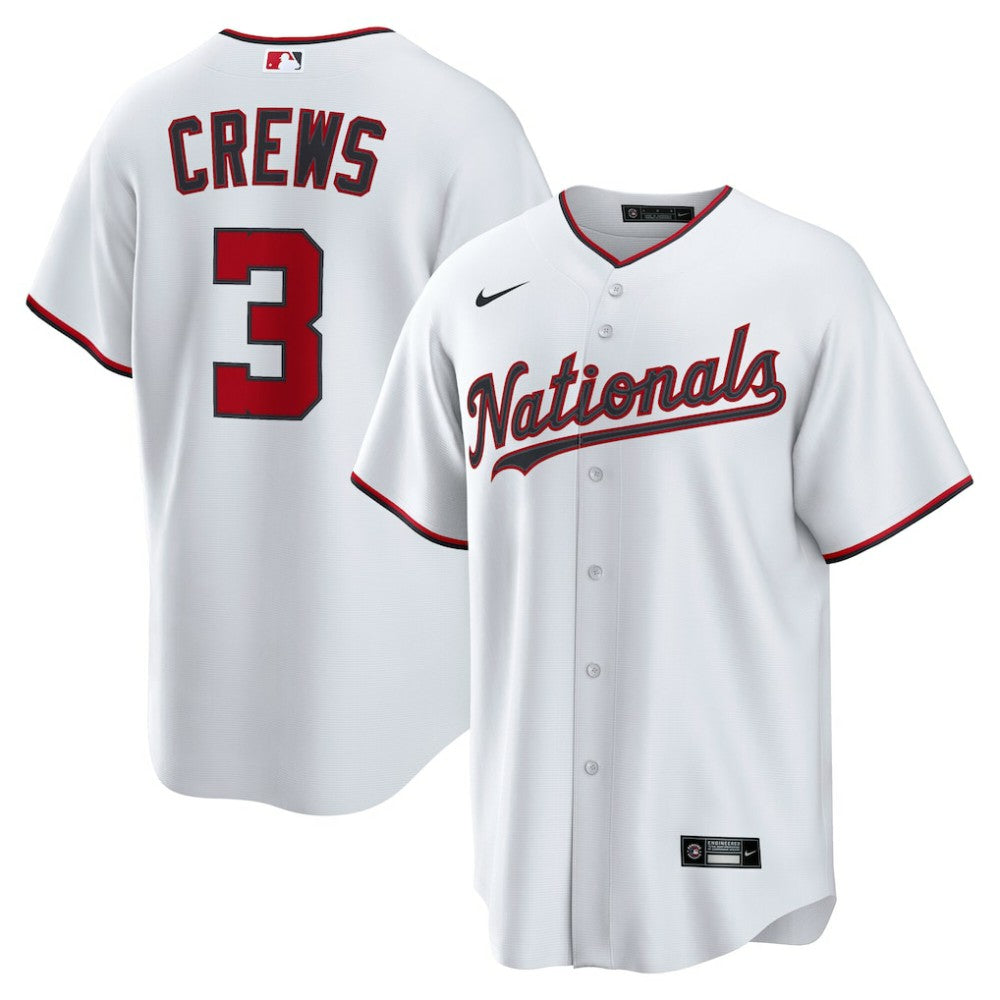Dylan Crews Washington Nationals Home Replica Jersey - White | Nike
