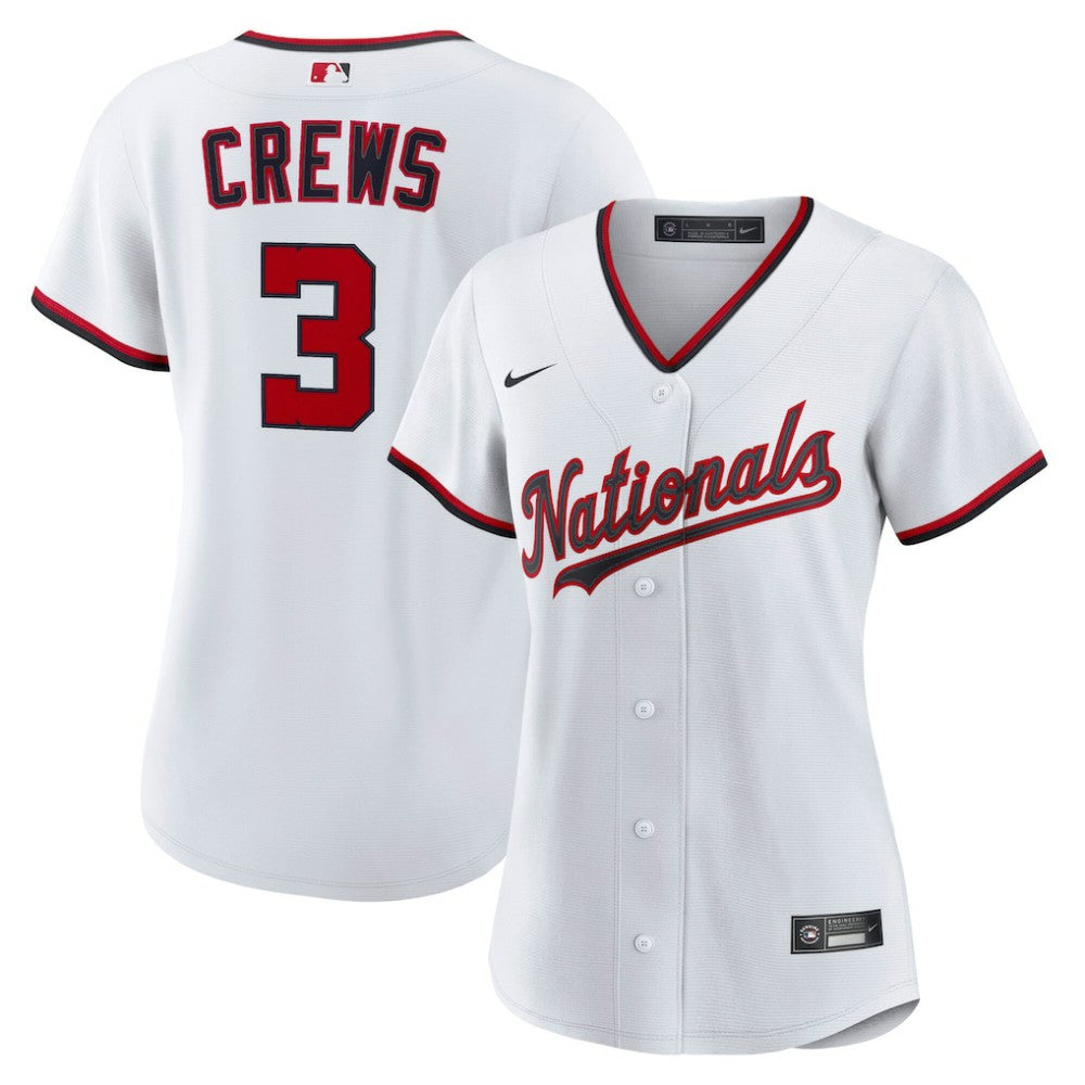Dylan Crews Washington Nationals Women's Home Replica Jersey - White | Nike