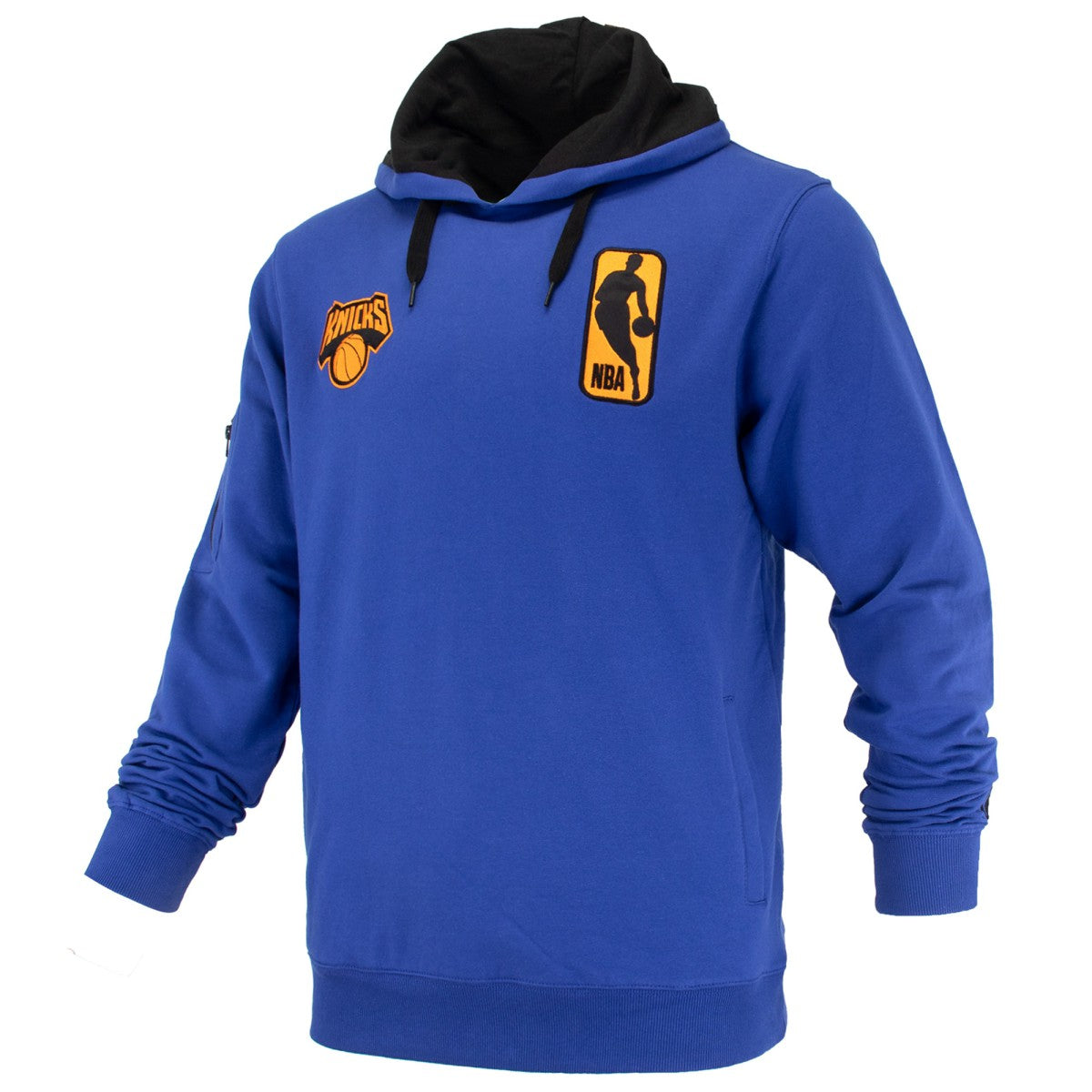 New York Knicks FISLL Unisex Logoman Shadow Collection Pullover Hoodie - Blue for sale