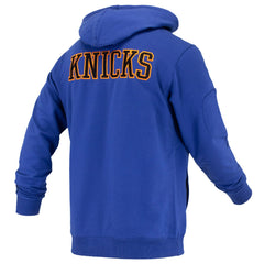 New York Knicks FISLL Unisex Logoman Shadow Collection Pullover Hoodie - Blue for sale