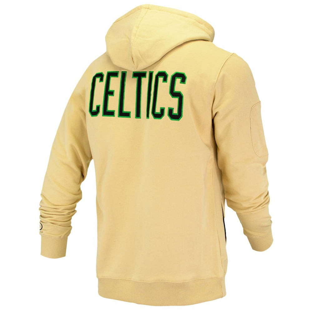 Boston Celtics FISLL Unisex Logoman Shadow Collection Pullover Hoodie - Cream for sale