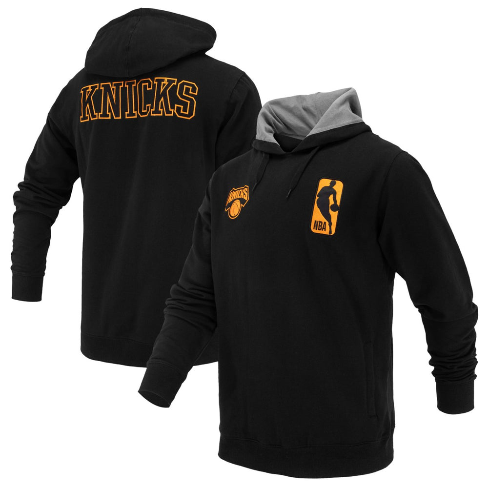 New York Knicks FISLL Unisex Logoman Shadow Collection Pullover Hoodie - Black sale