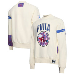Philadelphia 76ers NBA x Two Hype Culture & Hoops Collection Premium Pullover Sweatshirt - Cream cheap