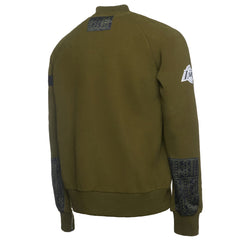 Los Angeles Lakers NBA x Two Hype Culture & Hoops Collection Premium Pullover Sweatshirt - Olive on sale