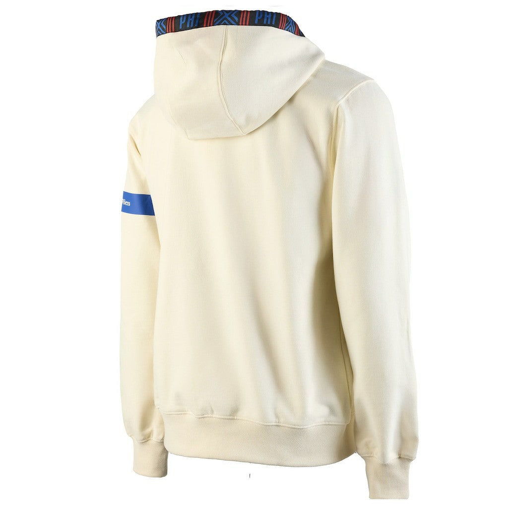 Philadelphia 76ers NBA x Two Hype Culture & Hoops Collection Premium Pullover Hoodie - Cream sale