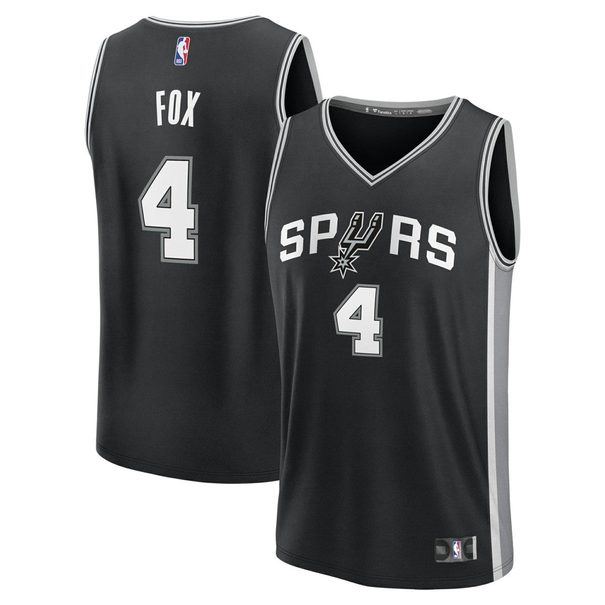 De'Aaron Fox San Antonio Spurs Youth Fast Break Replica Player Jersey - Icon Edition - Black | Fanatics cheap