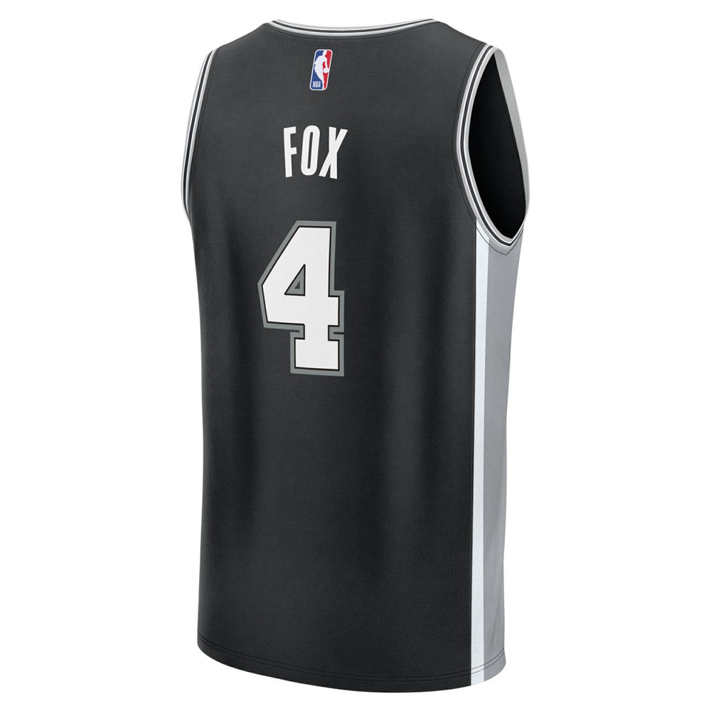 De'Aaron Fox San Antonio Spurs Youth Fast Break Replica Player Jersey - Icon Edition - Black | Fanatics cheap