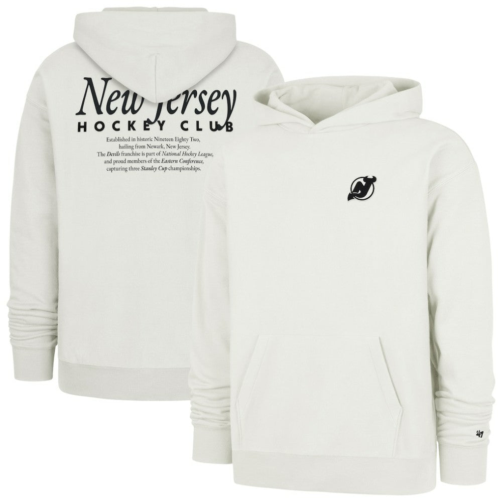 New Jersey Devils '47  Foundation Pullover Hoodie Natural