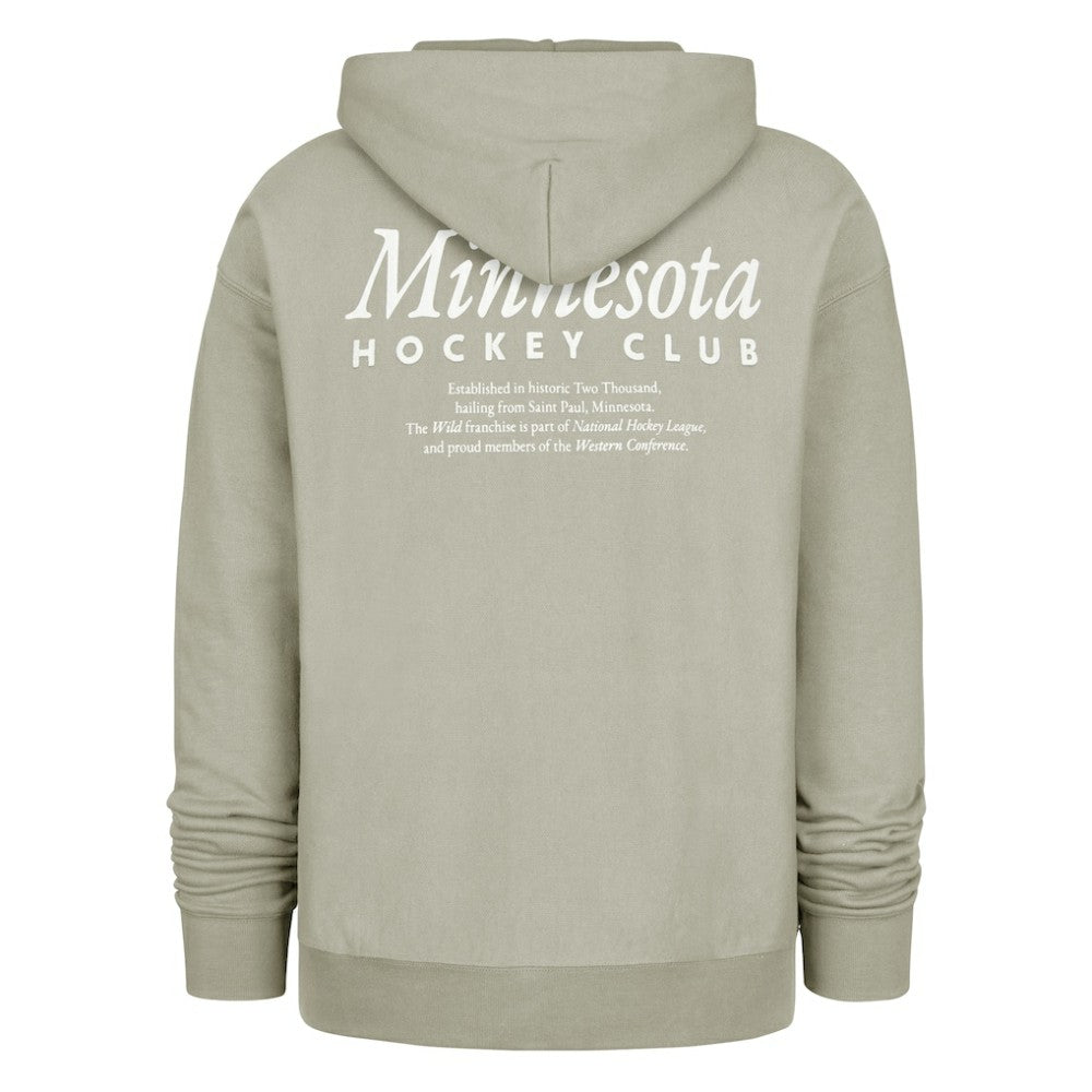 Minnesota Wild '47  Foundation Pullover Hoodie Gray