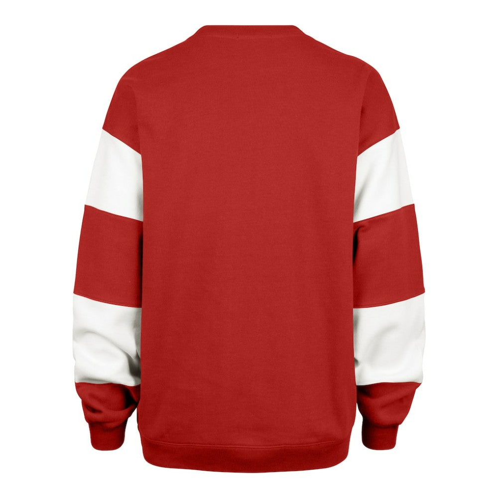 New Jersey Devils '47 Women's Eephus Barred Pullover Sweatshirt Red